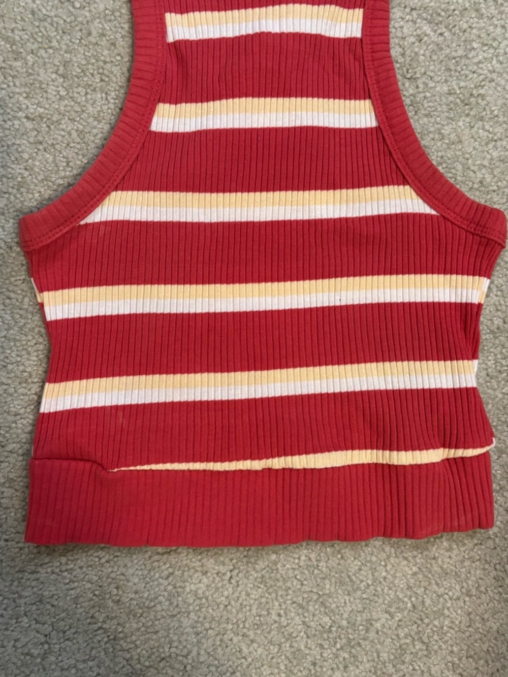 Pacsun Red Striped Ribbed Tank Top🍎 - Picture 2 of 7